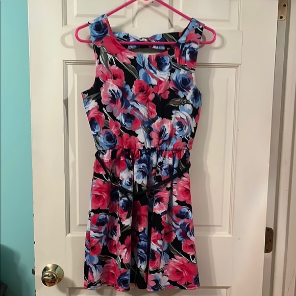 Lily Rose Dresses & Skirts - Lily Rose Floral Dress in Pink and Blue